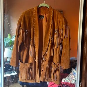 Vintage Suede Fringe Jacket
